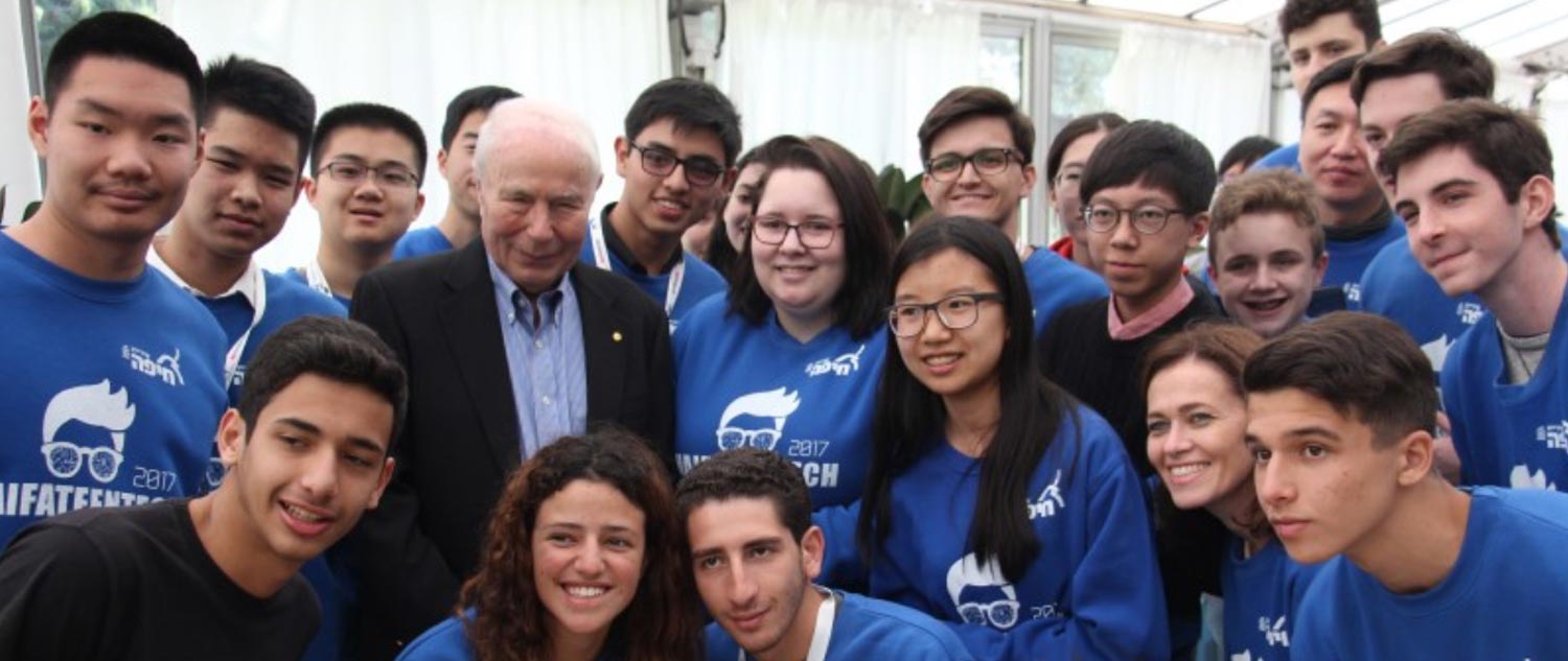 Meeting with Honorary President of Israel TeenTech Nobel Laureate Prof. Avram Hershko