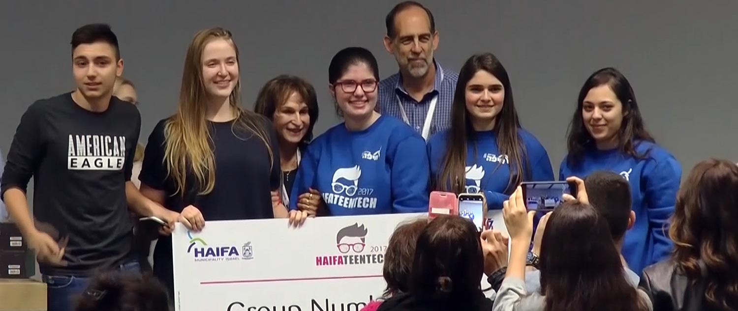 Winners of Technion scholarship at HaifaTeenTech